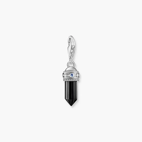 Thomas Sabo Charm Pendant - Hexagon with Silver Charmista Onyx