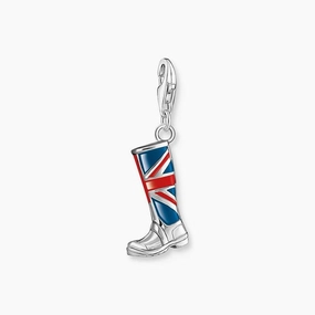 Thomas Sabo Charm Pendant - London Boot With Union Jack