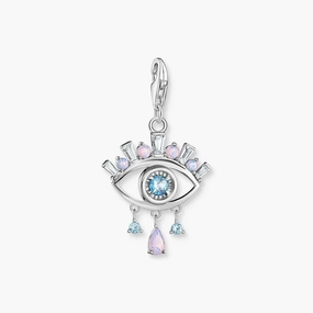 Thomas Sabo Charm Pendant - Nazar's Eye with Blue Stones