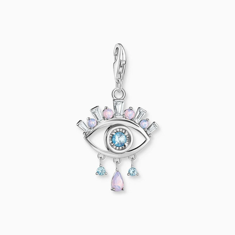 Thomas Sabo Charm Pendant - Nazar's Eye with Blue Stones
