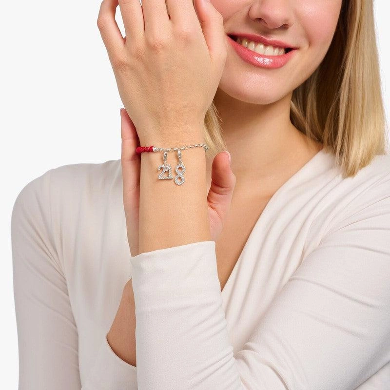 Thomas Sabo Charm Pendant - Number 21 with Zirconia