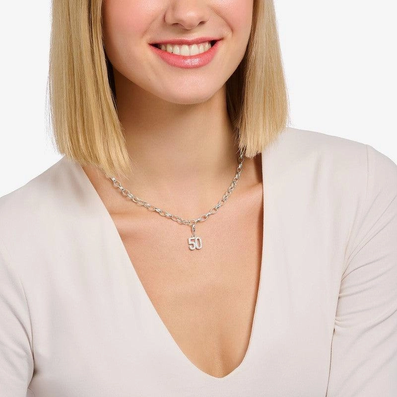 Thomas Sabo Charm Pendant - Number 30 with Zirconia