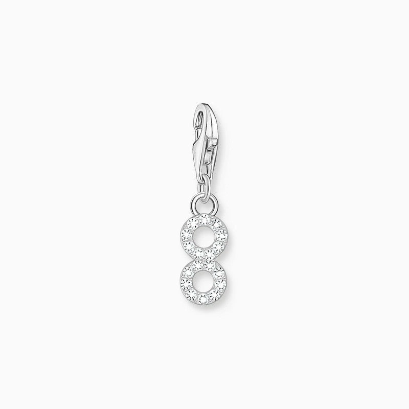 Thomas Sabo Charm Pendant - Number 8 with Zirconia