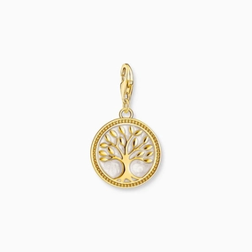 Thomas Sabo Charm Pendant - Tree Of Life - Cold White Enamel