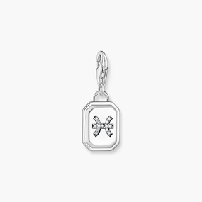 Thomas Sabo Charm Pendant - Zodiac Sign Pisces with Zirconia