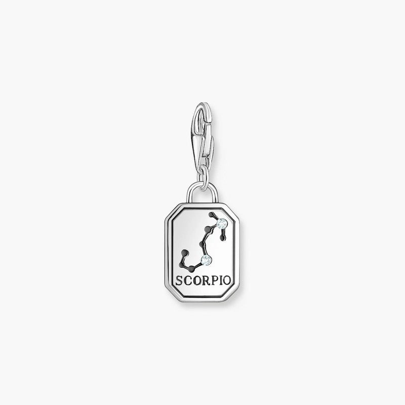 Thomas Sabo Charm Pendant - Zodiac Sign Scorpio with Zirconia