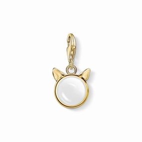 Thomas Sabo charm pendant cats ears, gold