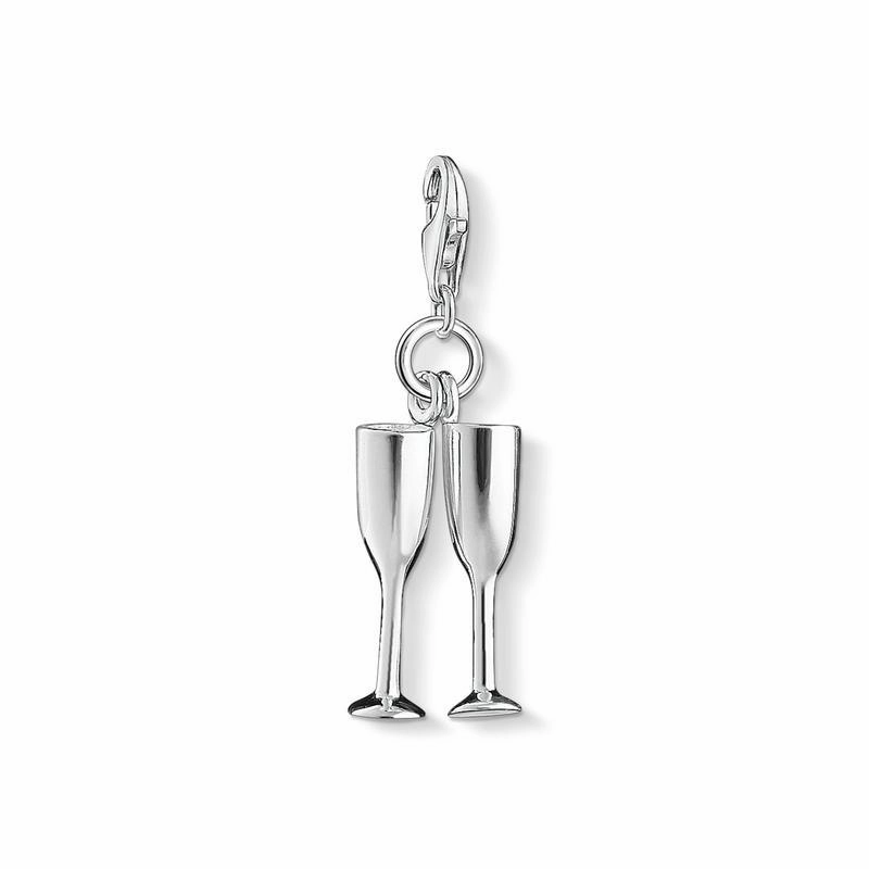 Thomas Sabo Charm pendant champagne glasses