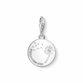 Thomas Sabo Charm pendant dandelion WISHES COME TRUE