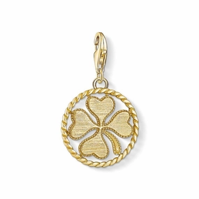 Thomas Sabo Charm pendant disc cloverleaf