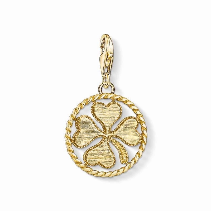 Thomas Sabo Charm pendant disc cloverleaf