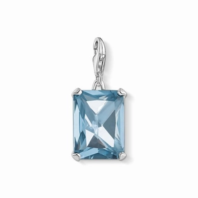 Thomas Sabo charm pendant large blue stone