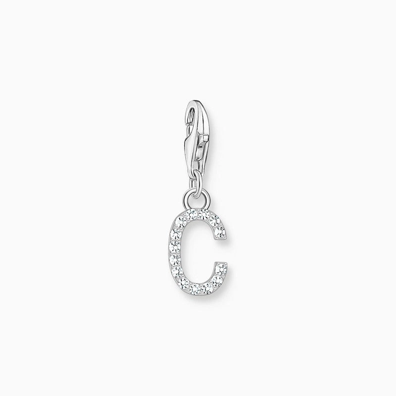 Thomas Sabo Charm Pendant Letter C with White Stones