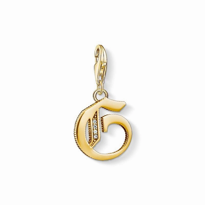 Thomas Sabo Charm pendant letter G gold