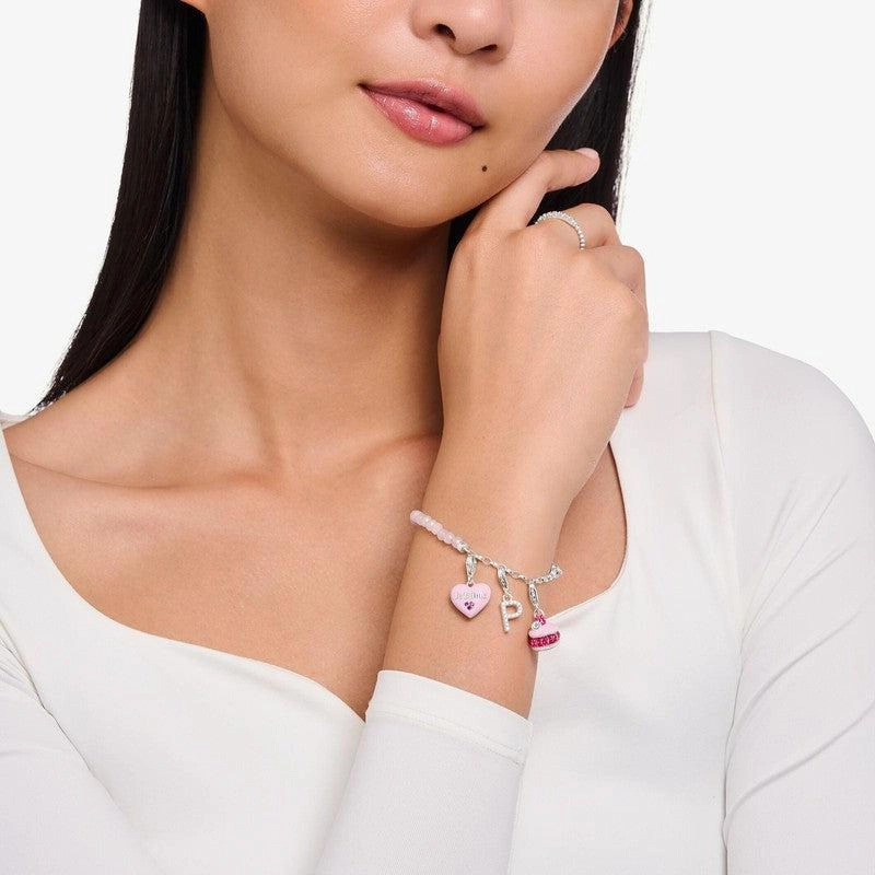 Thomas Sabo Charm Pendant Letter G with White Stones
