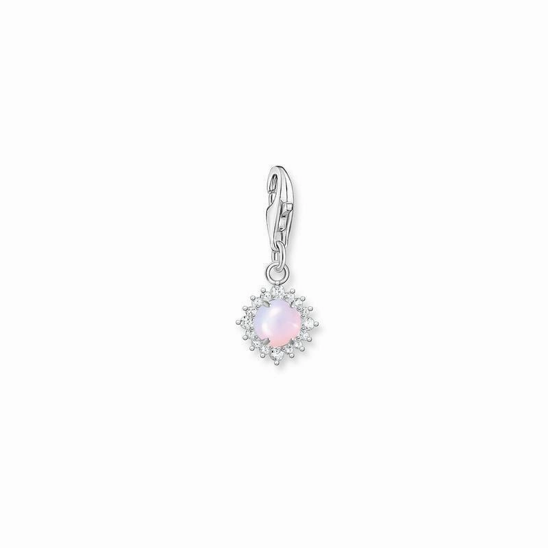 Thomas Sabo Charm pendant Opal-Imitation shimmering pink