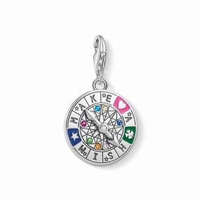 Thomas Sabo Charm pendant Wheel of Fortune - Make a Wish