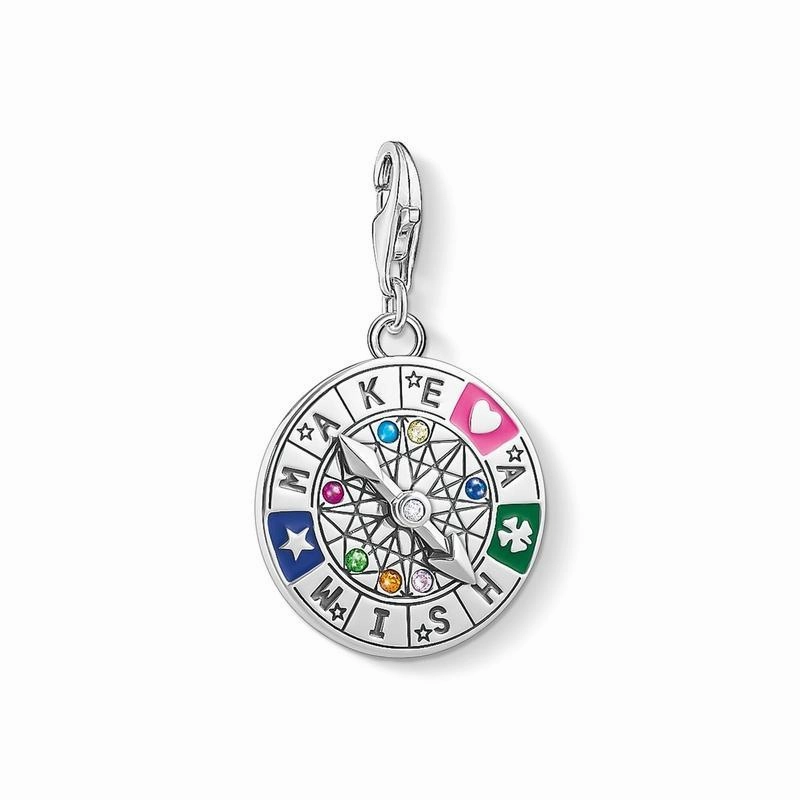 Thomas Sabo Charm pendant Wheel of Fortune - Make a Wish