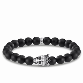 Thomas Sabo Crown Skull Bead Bracelet