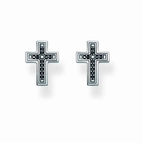 Thomas Sabo CZ Cross Stud Earrings
