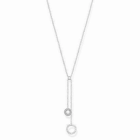 Thomas Sabo CZ Double Circle Necklace