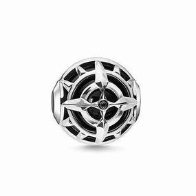 Thomas Sabo CZ Onyx Compass Bead