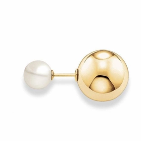 Thomas Sabo Double Stud Pearl Earrings