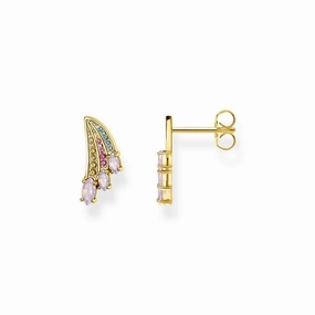 Thomas Sabo ear studs bright gold-coloured hummingbird wing