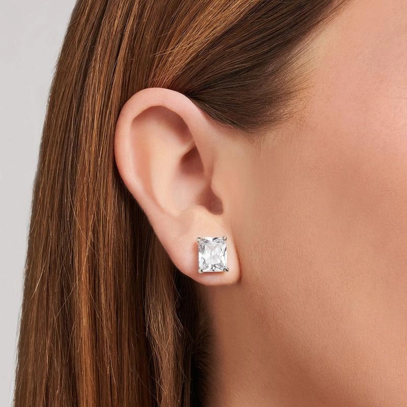 Thomas Sabo Ear studs white stone silver