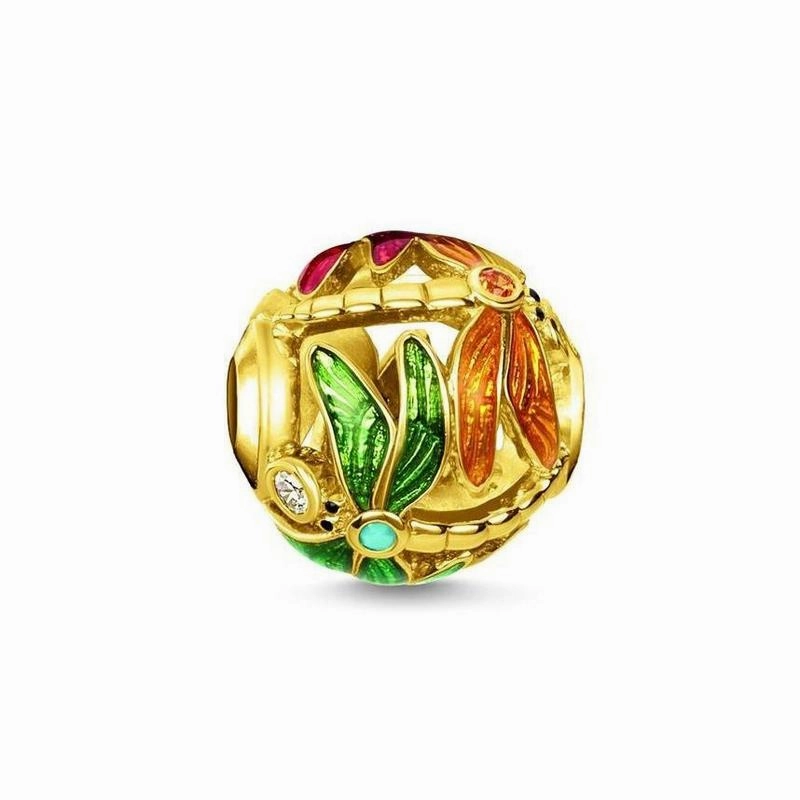 Thomas Sabo Gold Dragonfly Bead