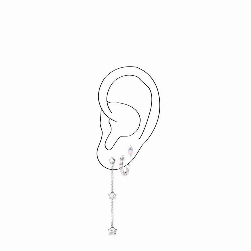 Thomas Sabo Hoop earring pink stones