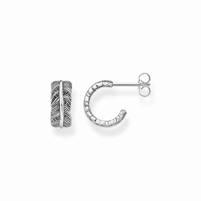 Thomas Sabo hoop earrings feather
