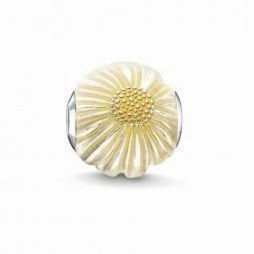 Thomas Sabo Karma Silver Enamel Daisy Bead