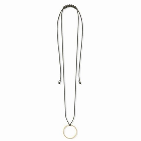 Thomas Sabo Little Secrets Yellow Gold Circle Large Charm Necklace