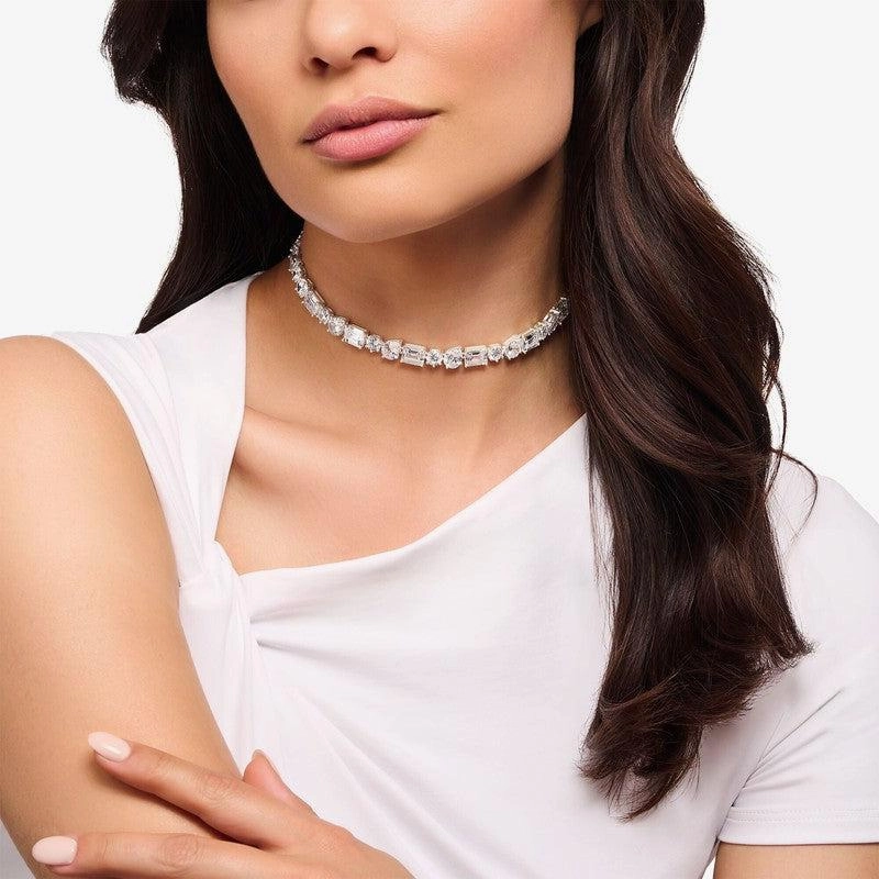Thomas Sabo Necklace - Choker - White Zirconia Stones