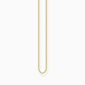 Thomas Sabo Necklace - Fine Anchor Chain - Yellow Gold Plated