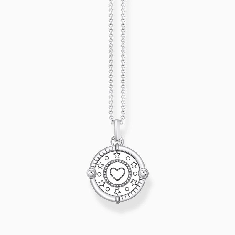 Thomas Sabo Necklace - Pendant with Pinkish Cold Enamel