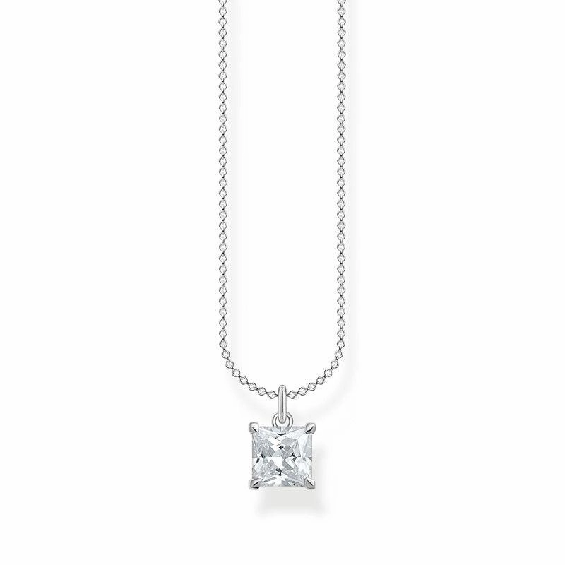 Thomas Sabo Necklace with white stone silver