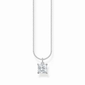 Thomas Sabo Necklace with white stone silver