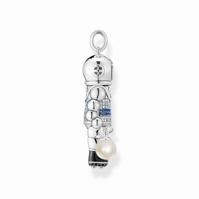 Thomas Sabo Pendant diver with pearl and blue stones