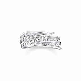 Thomas Sabo ring leaves silver