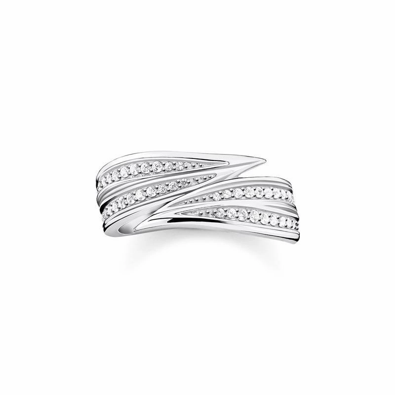 Thomas Sabo ring leaves silver