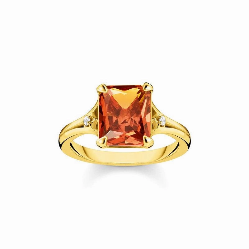 Thomas Sabo Ring orange stone