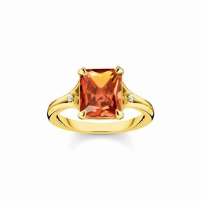Thomas Sabo Ring orange stone