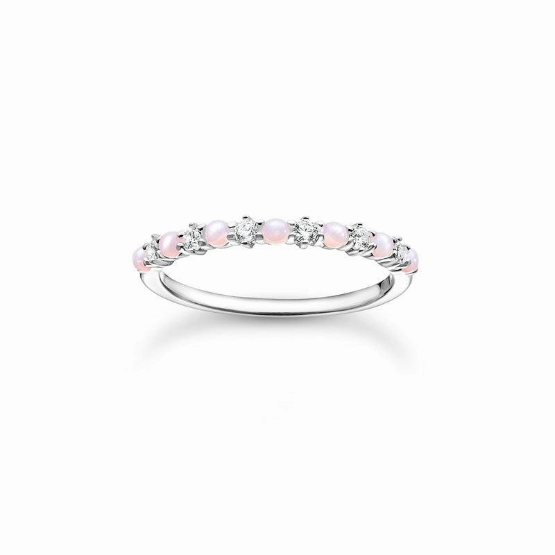 Thomas Sabo Ring pink and white stones