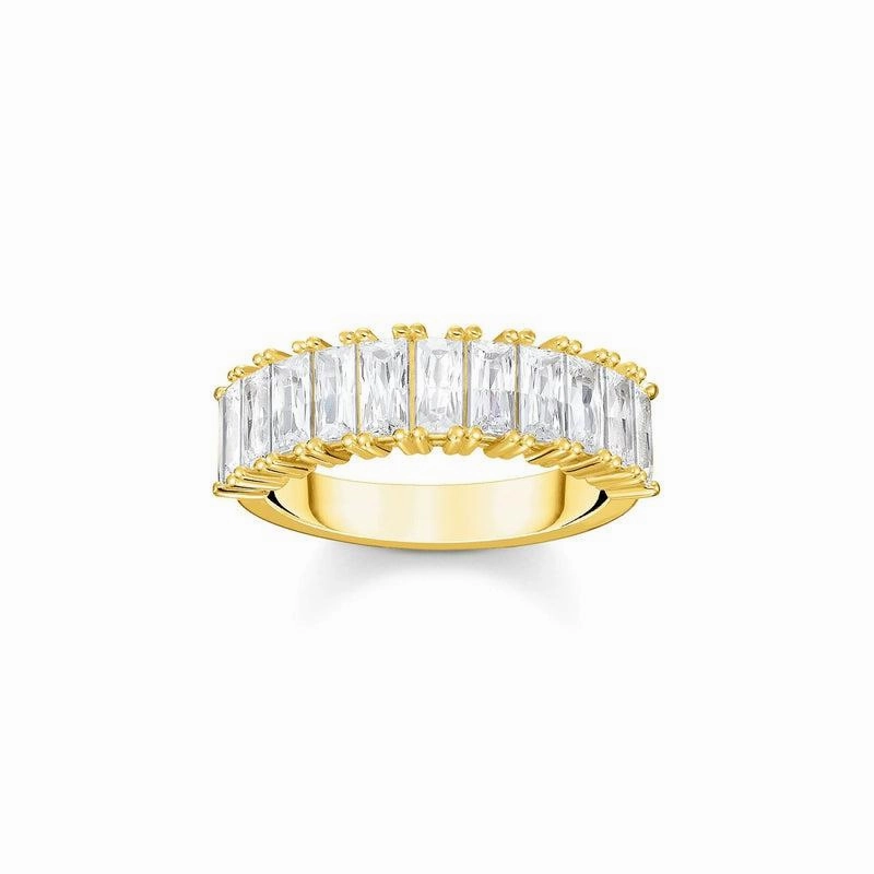 Thomas Sabo Ring white stones in gold