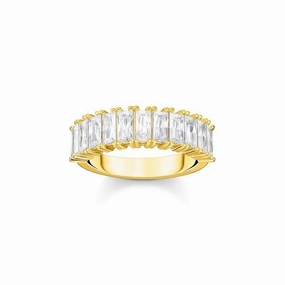 Thomas Sabo Ring white stones in gold