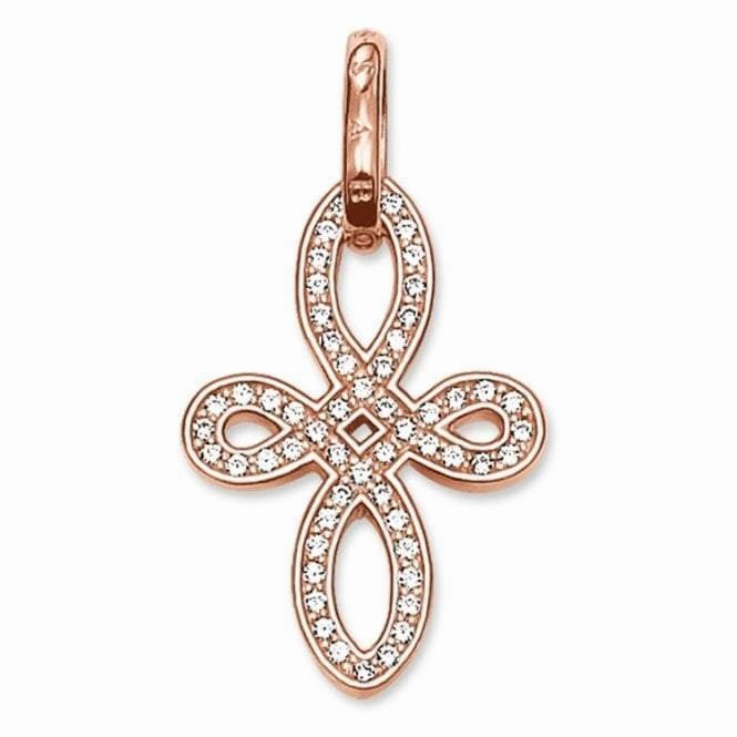 Thomas Sabo Rose Gold CZ Love Knot Pendant