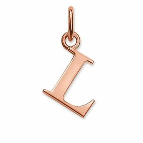 Thomas Sabo Rose Gold Plated Letter L
