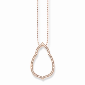 Thomas Sabo Rose Gold Plated Open Cubic Zirconia Pendant
